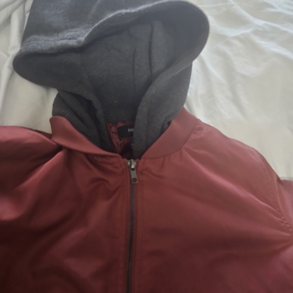 Youth Girl Hooded Bomer Jacket